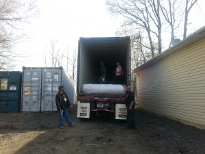 Coir Matting Unload truck