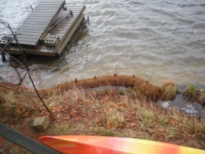 Coir log delivery